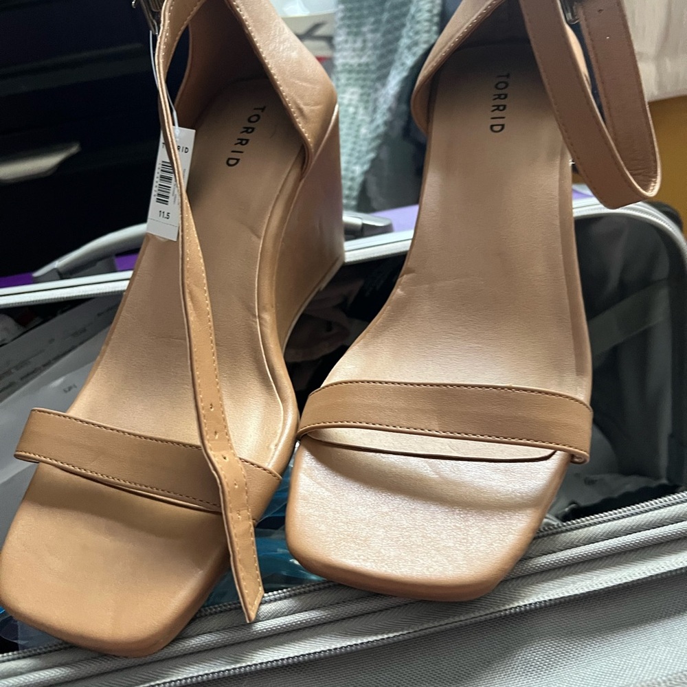 Torrid Tan Wedges with Minimalist Elegance
